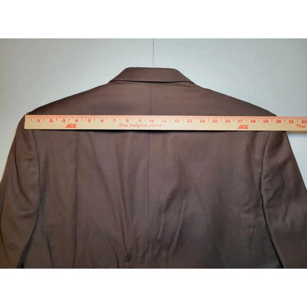 Giorgio Gosani Wool Cashmere Chocolate Brown Men's 42S Blazer Jacket Sport Coat‎
